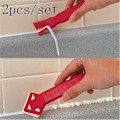 Miniatyrbild 1 av 5: 2pcs/set Mini Hand Tool Scraper Utility Tool Practical Floor Cleaner Tile Cleaner Surface Glue Residue Spatula