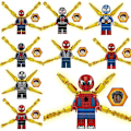 Miniatyrbild 1 av 4: 9pc Spiderman Puzzle Boy Small Particle Building Block Minifigure