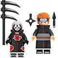 Pikkukuva 3 / 5: 6 kpl Ninja Minihahmot Set Leluja Lapsille Toimintahahmo Anime Sankarit Minihahmo Syntymäpäivälahjat Lapsille Pojat Tytöt