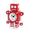 Miniatyrbild 1 av 4: Robot Alarm Clock, Stainless Metal Silent Alarm Clock With Flashing Glowing Eyes