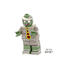 Miniatyrbild 4 av 4: 8pcs Plants Vs. Zombies Series Bucket Cowboy Barricade Zombie Assembled Building Block Minifigure Toy
