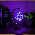 Miniatyrbillede 1 af 3: LED Måne Natlampe Den Fortryllede Månelampe Bord Soveværelseslampe Børnegave Purple