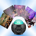 Miniatyrbild 4 av 4: Star Projection Night Light, Bluetooth Speaker, Led Galaxy Ocean Wave Projection Light Rotating Sound Activation Star Projection Light (black)