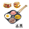 Miniatyrbild 1 av 4: 2/4 Hole Frying Pot Pan Thickened Omelet Pan Non-stick Egg Pancake Steak Pan 4 hole