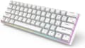 Rk Rk61 Rgb Wireless/wired 60% Compact Mechanical Keyboard, 61-key Bluetooth Small Portable Gaming Office Keyboard, Suitable For Windows And Mac White