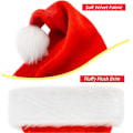 Miniatyrbild 4 av 5: 2pcs Santa Hat For Kids,christmas Santa Hats Velvet Plush Red H