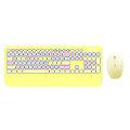 Miniatyrbild 1 av 2: Notebook Keyboard Kit Round Keycap Plug Play Lightweight Portable Gamer Mouse Yellow