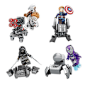 Pikkukuva 2 / 3: 8 kpl Avengers 4 War Machine Vs Thanos Kahdeksan-yhdessä Koottava Rakennuspalikka Minifiguuri Lelu