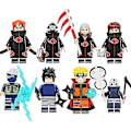 Miniatyrbild 1 av 4: Naruto Assembled Children's Building Block Minifigure Toy Figures 8pcs
