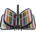 Miniatyrbild 2 av 4: 72 Slots 4-layer Zipper Pencil Case With Handle Strap, Oxford Fabric grey