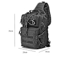 Miniatyrbild 3 av 4: 20l Tactical Backpack Pack Military Sling Backpack Army Molle Waterpro Black