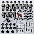 Pikkukuva 1 / 3: 12 kpl:n minihahmosetti Navy Seals Flying Tigers sotilasteemaiset minihahmot Swat sotilashenkilö palikkapalapeli lasten lahja Pattern A