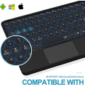 Miniatyrbild 4 av 4: Bluetooth Keyboard With Touchpad Rechargeable Portable Wireless Bluetooth Tablet Keyboard With
