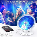 Miniatyrbild 4 av 4: 7 Modes Remote Control LED Ocean Projection Lamp Speaker Built-in Music Player (white)