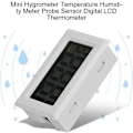 Miniatyrbild 2 av 5: Lcd Digital Thermometer, Mini Temperature Meter Probe Sensor Digital Lcd Thermometer