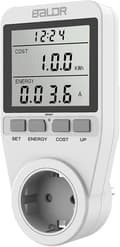 Electricity Meter 3680w, Electricity Meter For Socket, Energy Cost Meter With Large Lcd Screen And Maximum Overload Protection, Electricity Meter For