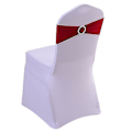 Miniatyrbild 4 av 5: 50pcs Tretch Lycra Spandex Chair Bands With Buckle Slider For Wedding Pink