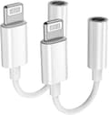 2 Pack-apple Lightning To 3.5 Mm Headphone Jack Adapter Connector