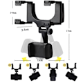 Miniatyrbild 3 av 5: Universal 360°Rotatable Car Rearview Mirror Bracket Mobile Phone Base Gps Holder
