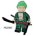 Miniatyrbillede 3 af 4: 8 stk. One Piece Luffy Sauron Sanji Samlede Byggeklods Minifigur Legetøj