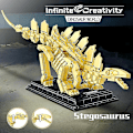 Miniatyrbillede 2 af 5: Jurassic Dinosaur Fossiler Byggeklodser T-rex Mosasaurus Triceratops Velociraptor Dyr Legetøj Julegaver Børn Drenge Ingen Original Æske