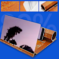 Miniatyrbild 3 av 4: 12inch Desktop 3d Screen Magnifier Video Amplifier Stand Holder For Mobile Phone Walnut Color