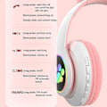 Pikkukuva 2 / 4: Langattomat Bluetooth-kuulokkeet kissankorvilla ja LED-valoilla Pink