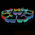Miniatyrbillede 2 af 4: Neon LED Lysende Blinkende Briller Eyewear Til Natklub Halloween Rave Party Diskotek A