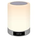 Bærbar Bluetooth Højttaler Dæmpbar Smart Touch LED Natlampe (hvid)