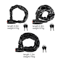 Miniatyrbild 3 av 4: Bicycle Lock Bicycle Security Anti-theft Chain Lock With 2 Keys Key Lock 47 inches