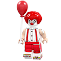 Miniatyrbild 4 av 5: 16pcs Clown Hunt Pumpkin Mask People Vampire Halloween Series Assembling Building Blocks Toys