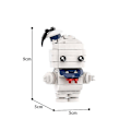 Miniatyrbild 3 av 3: Brickheadz Mini Cartoon Character Mummy Building Blocks Set Ghost Hunting Team Sickle Man Bricks Diy Toy For Children Xmas
