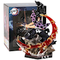 Miniatyrbillede 2 af 5: Demon Slayer Kokushibou Tsugikuni Michikatsu Fremragende Figur Anime Model Statue Legetøj Samlerobjekter Gave 26cm box