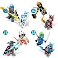 Pikkukuva 4 / 5: 24 kpl Ninja Minifiguurit Setti Toimintahahmo Anime Shinobi Nukke Lasten Lelut Syntymäpäivälahjat Aikuisille Ja Lapsille Pojat Tytöt