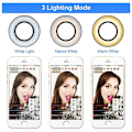 Miniatyrbild 3 av 5: Mobile Phone Live Holder Lazy Bracket Desk Lamp LED Selfie Ring Light Flexible For Youtube Black
