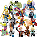 Pikkukuva 1 / 4: 16 kpl Supersankarisarjan Palapeli Koottavat Rakennuspalikat Minifiguurilelu