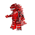 Miniatyrbillede 5 af 5: 6 stk. Godzilla Klodser