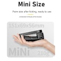 Miniatyrbillede 3 af 3: 3-i-1 Universal Håndholdt Gimbal Stabilisator 360 Graders Rotation Selfie Stick Tripod Med Fyldlys Til Smartphone Iphone Samsung Video With bag