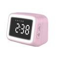 Miniatyrbild 1 av 2: Bt511 Wireless Bluetooth-compatible 5.0 Speaker Music Player Alarm Clock Makeup Mirror Red