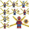 Miniatyrbild 1 av 4: 9pc Spiderman Puzzle Boy Small Particle Building Block Minifigure