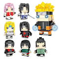 Miniatyrbild 4 av 4: One Piece Building Blocks Toy Luffy Zoro Figure Naruto Building Blocks Kakashi  Block Cube Toy Small Particles Children Puzzle 3