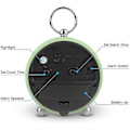 Miniatyrbild 4 av 4: Silent Bedside Clocks Battery Operated Non Ticking Desk Clock Analogue Alarm Clock Bedroom Retro Alarm Clock-bebetter green