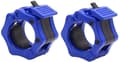 Weight Bar Collars, Locking 2 Inch Barbell Clamps Blue