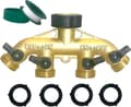 Hageslangesplitter 4-veis Slangesplitter Slangekoblinger Kran Splitter