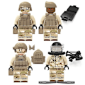 Miniatyrbild 2 av 5: Seals Minifigures With Weapons And Inserted Building Blocks Toy 12pcs