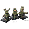 Miniatyrbild 3 av 4: 6pcs Military Building Blocks Falcon Commando Minifigure Assembling Doll Toy