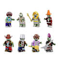 Miniatyrbild 1 av 4: 8pcs Plants Vs. Zombies Series Bucket Cowboy Barricade Zombie Assembled Building Block Minifigure Toy