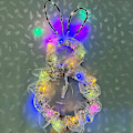 Miniatyrbild 2 av 3: 2022 New Led Easter Bunny Lantern Rattan Wreath