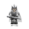 Miniatyrbild 5 av 5: 7pcs A Song Of Ice And Fire Toys Silver Medieval Warrior Building Blocks Minifigure Boy Toys