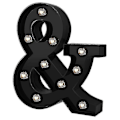 Miniatyrbillede 4 af 5: Nydesignet LED Bogstav Lys 26 Alfabet Sorte Dekorative Marquee Lamper Til Bryllupsfest R